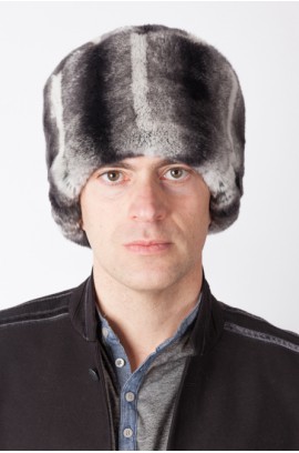 Rex chinchilla fur hat